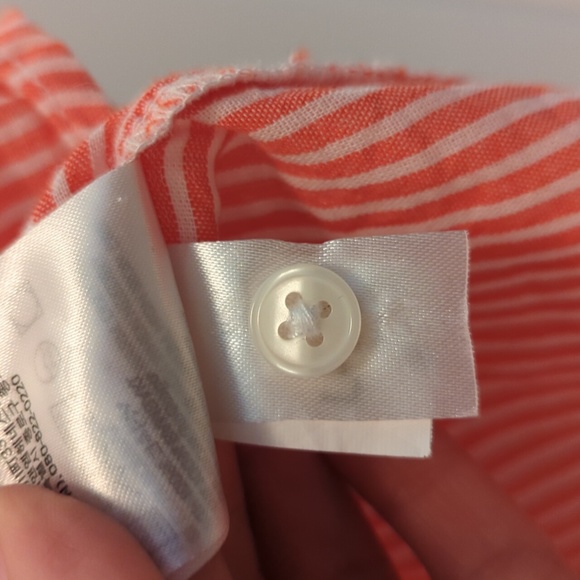 H&M Oversized Button Down Shirt, Size XS, Orange - Picture 8 of 8